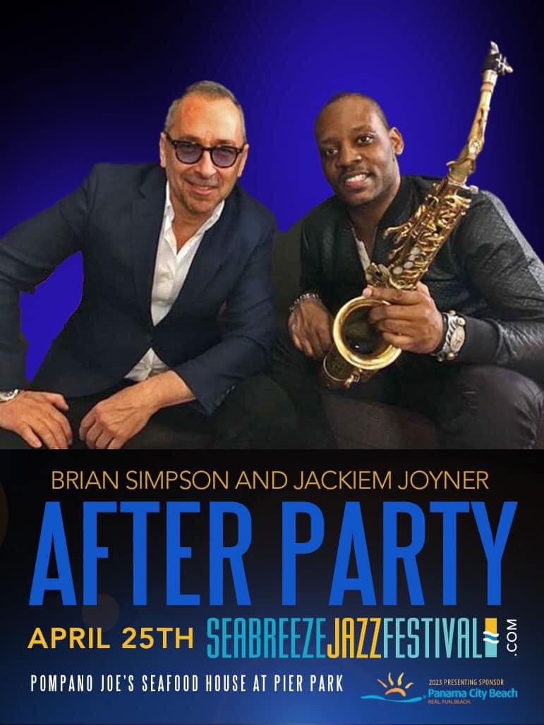 Brian Simpson and Jackiem Joyner Seabreeze Jazz Fest flyer