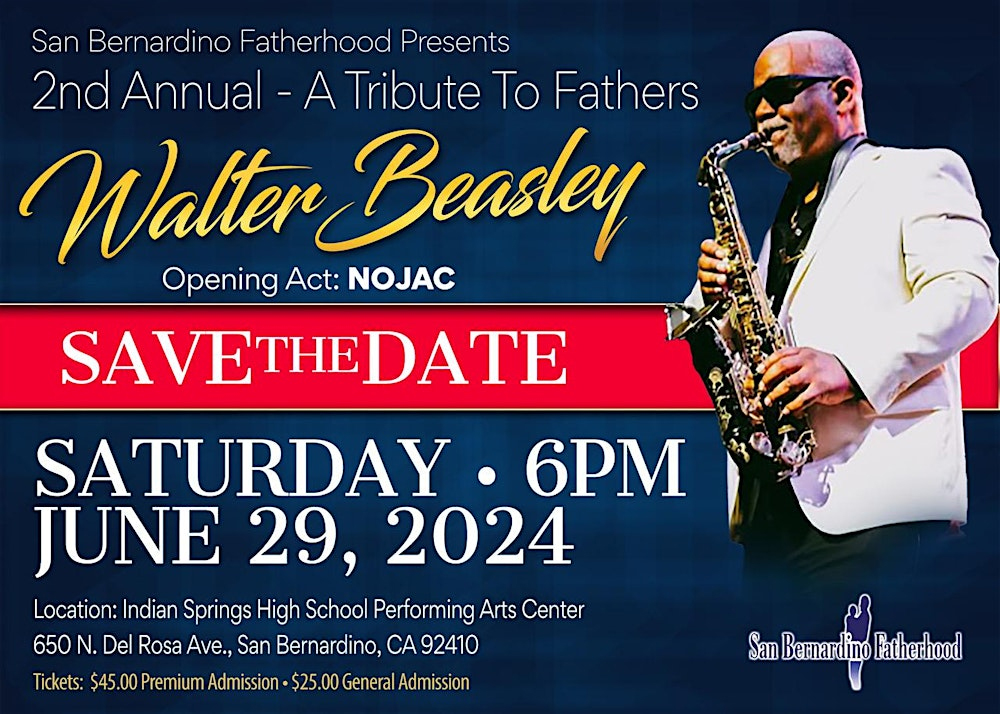 Walter Beasley at Indian Springs High School Performing Arts Center flyer